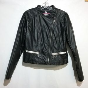 Dollhouse women's faux leather jacket size L Juniors
